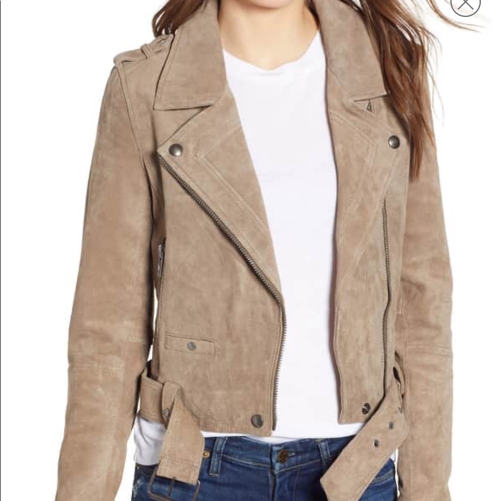 Blank NYC suede Moto jacket